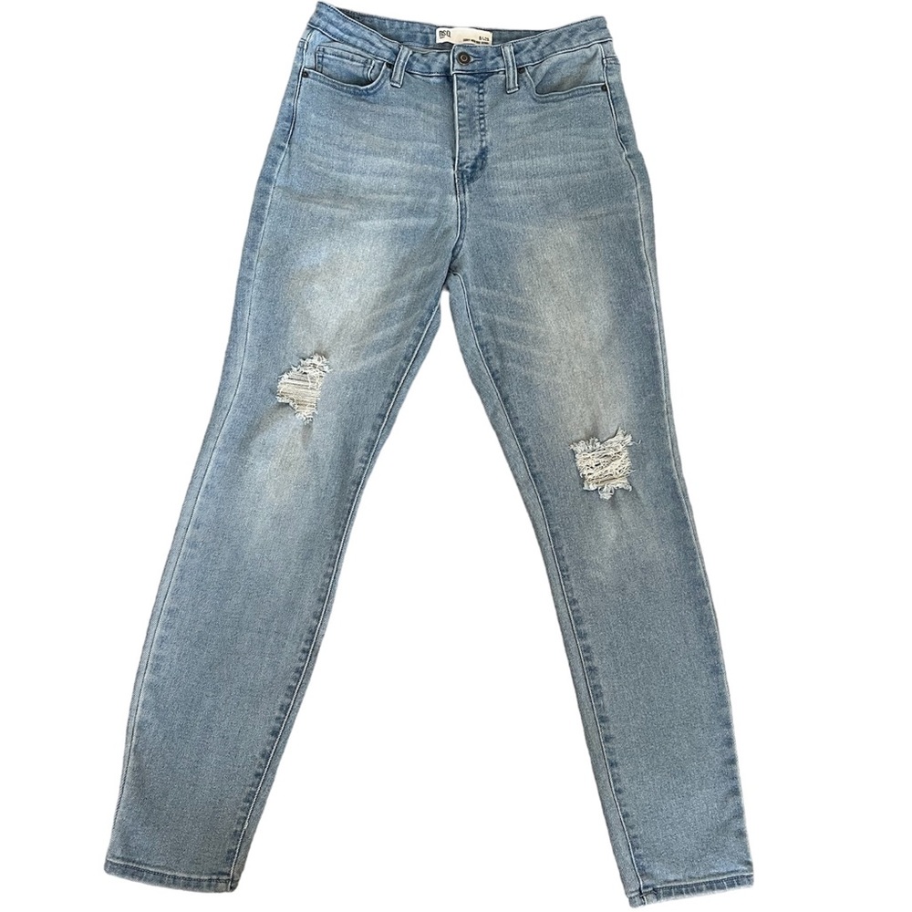 RSQ Curvy High Waist Distressed Denim Jeans Size 9 / w29